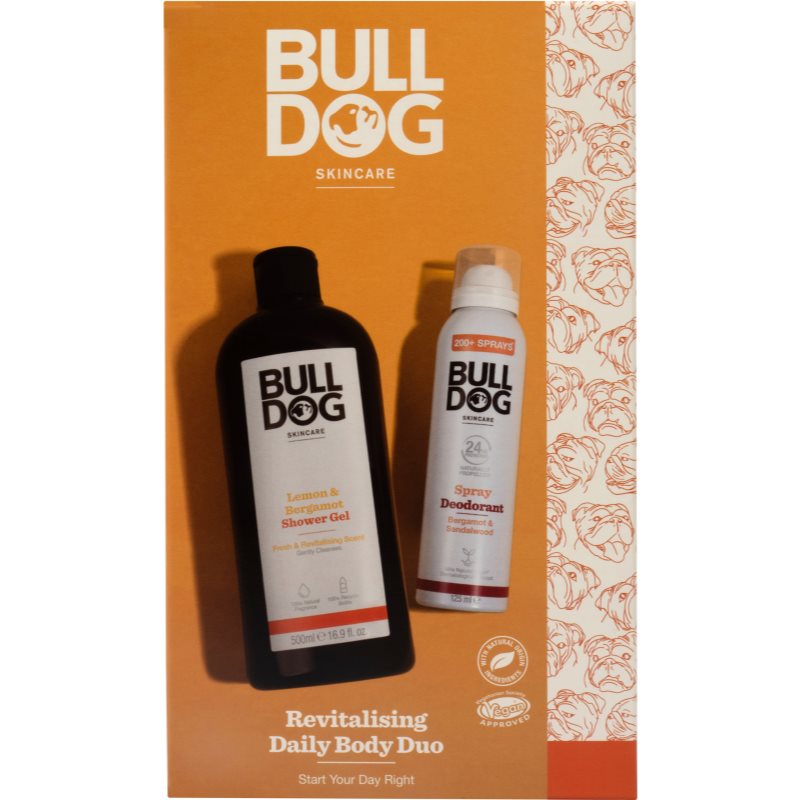 Bulldog Lemon & Bergamot Revitalising Body Care Duo подаръчен комплект за тяло за мъже - Комплект - Сравни цени от 1 магазин с безплатна доставка