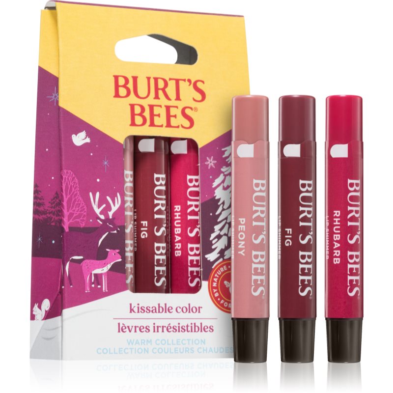 Burt’s Bees Festive Kissable Color комплект гланц за устни - Комплект - Сравни цени от 1 магазин с безплатна доставка