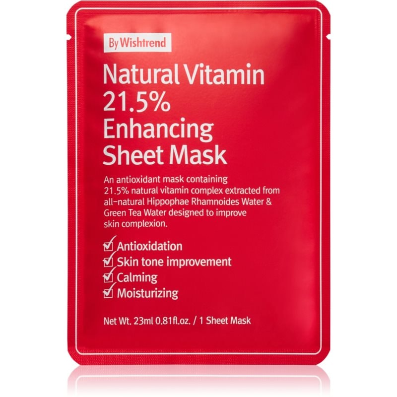 By Wishtrend Natural Vitamin подсилваща платнена маска - Грижа за лице - Сравни цени от 1 магазин с безплатна доставка
