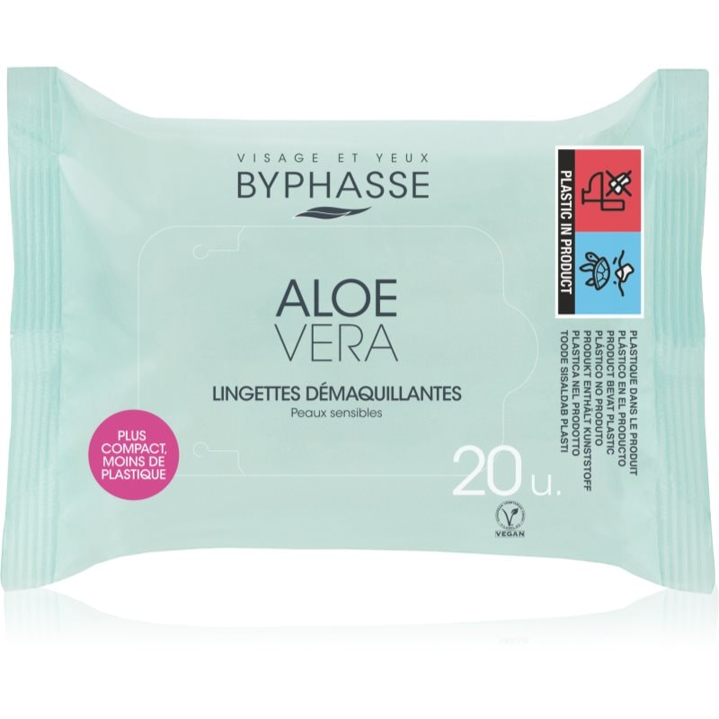 BYPHASSE Aloe Vera кърпички за почистване на грим - Грижа за лице - Сравни цени от 1 магазин с безплатна доставка