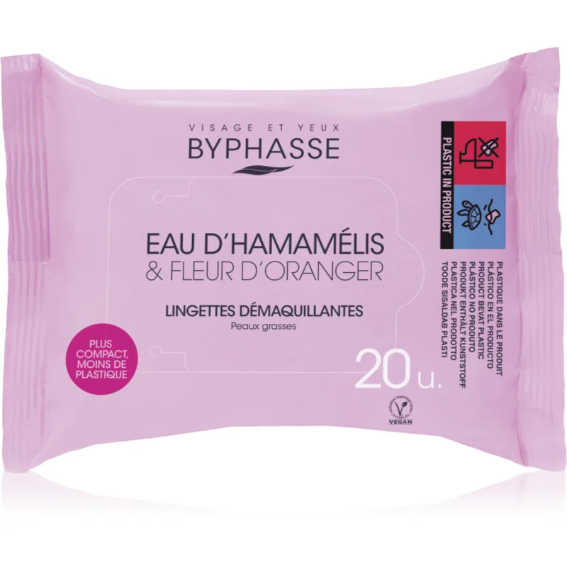 BYPHASSE Eau D Hamamelis кърпички за почистване на грим