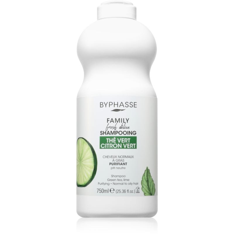 BYPHASSE Lime & Green ултрауспокояващ шампоан за нормална към мазна коса и чувствителен скалп