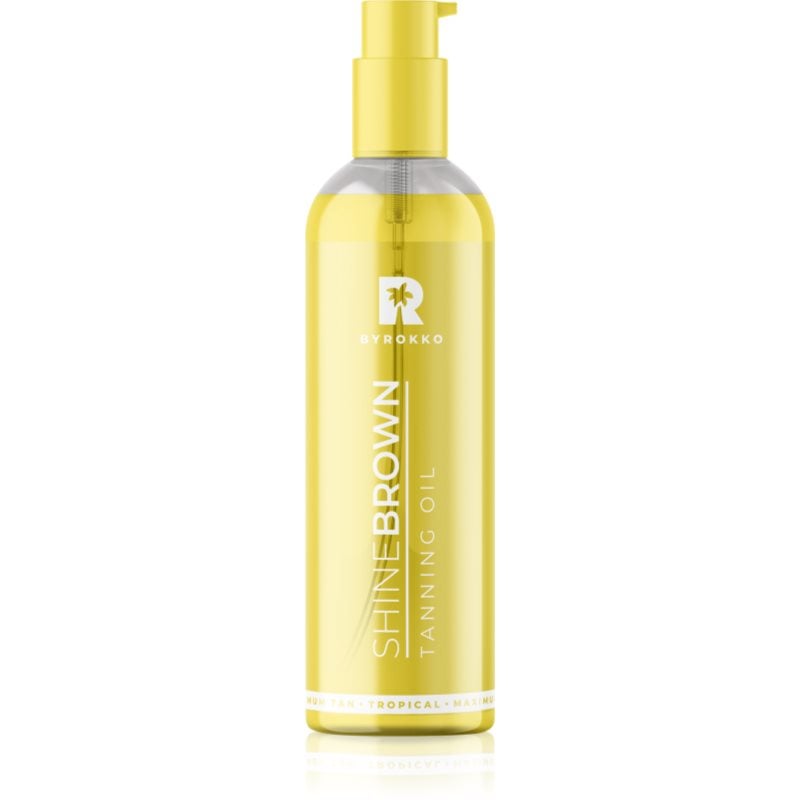 ByRokko Shine Brown Tanning Oil продукт за ускоряване и удължаване ефекта на загар