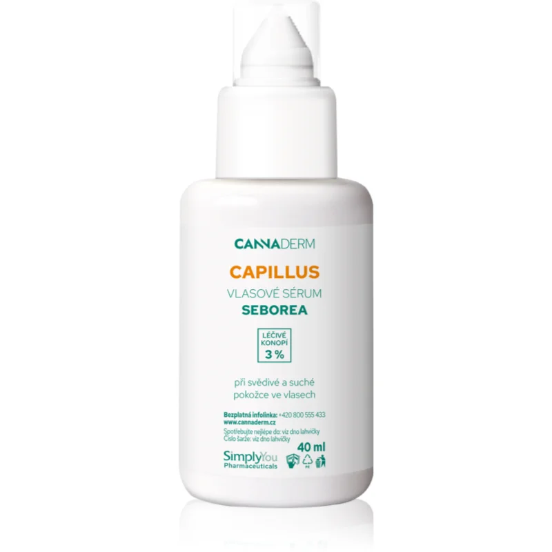 Cannaderm Capillus Seborea Hair Serum активен серум за суха и сърбяща кожа на главата