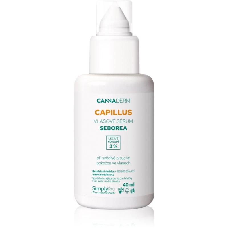 Cannaderm Capillus Seborea Hair Serum активен серум за суха и сърбяща кожа на главата - Грижа за коса - Сравни цени от 1 магазин с безплатна доставка