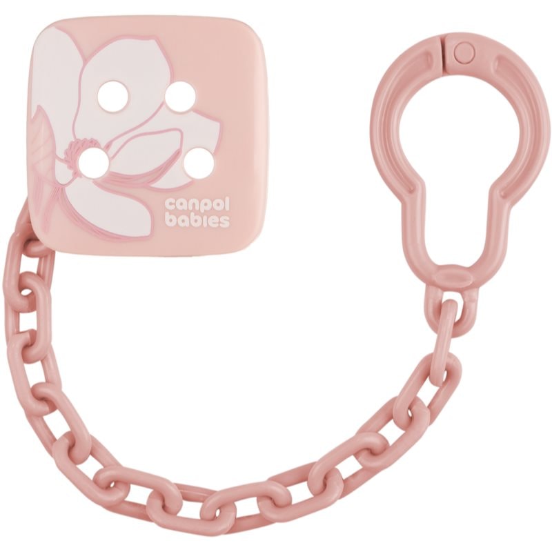 Canpol babies Gold Soothers Holder верижка за биберон Pink - За деца - Сравни цени от 1 магазин с безплатна доставка