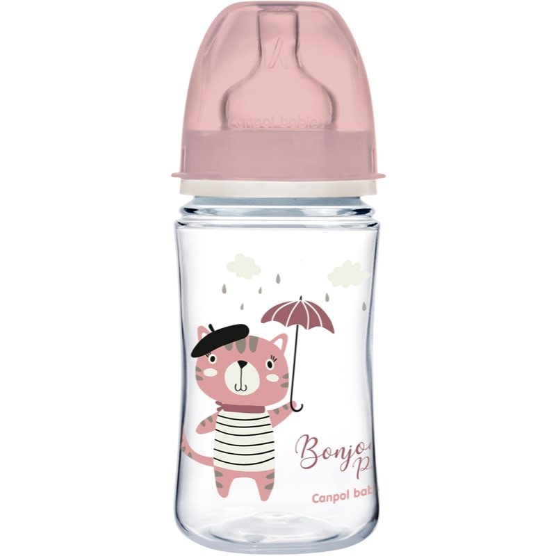 Canpol babies Bonjour Paris бебешко шише 3m+ Pink - За деца - Сравни цени от 1 магазин с безплатна доставка