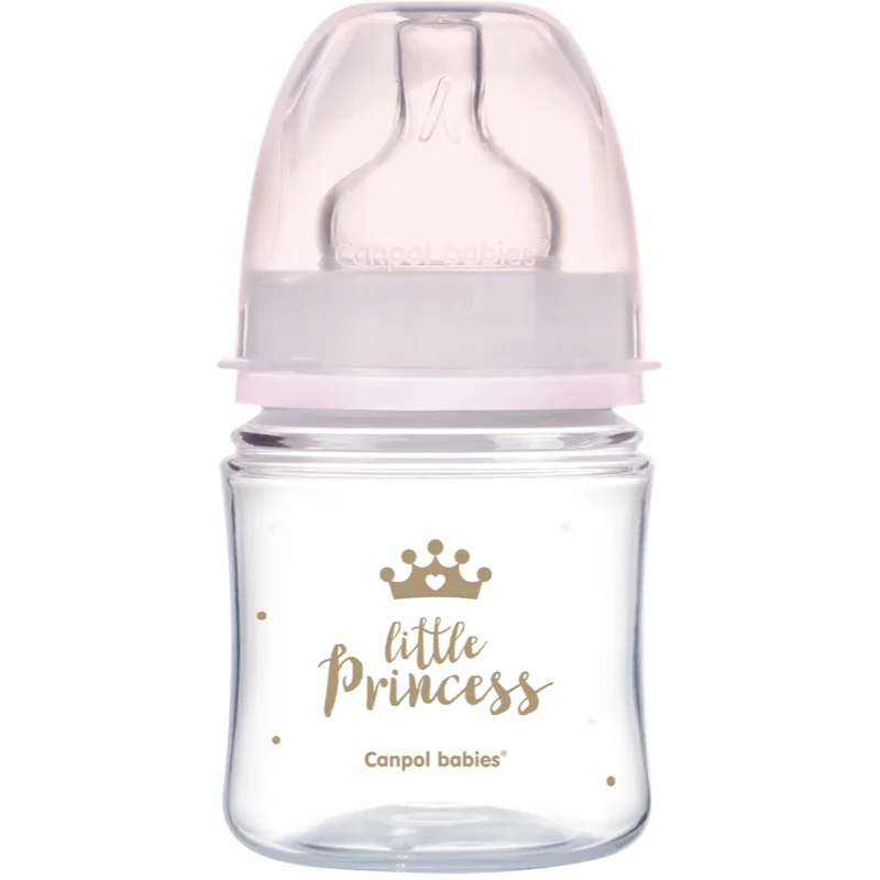 Canpol babies Royal Baby бебешко шише 0m+ Pink - За деца - Сравни цени от 1 магазин с безплатна доставка
