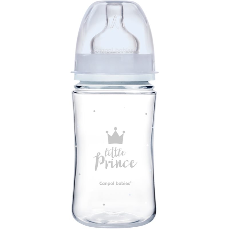 Canpol babies Royal Baby бебешко шише 3m+ Blue - За деца - Сравни цени от 1 магазин с безплатна доставка