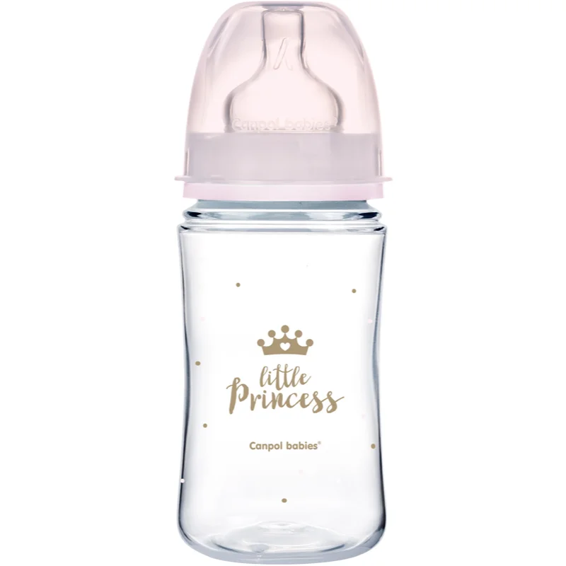 Canpol babies Royal Baby бебешко шише 3m+ Pink - За деца - Сравни цени от 1 магазин с безплатна доставка