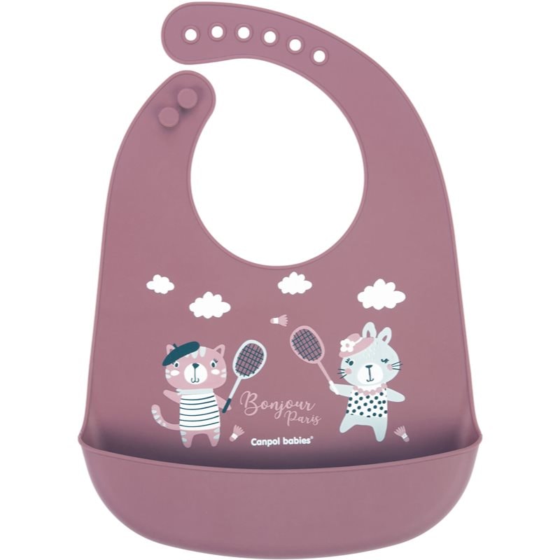 Canpol babies Bonjour Paris Bibs лигавник Pink - За деца - Сравни цени от 1 магазин с безплатна доставка