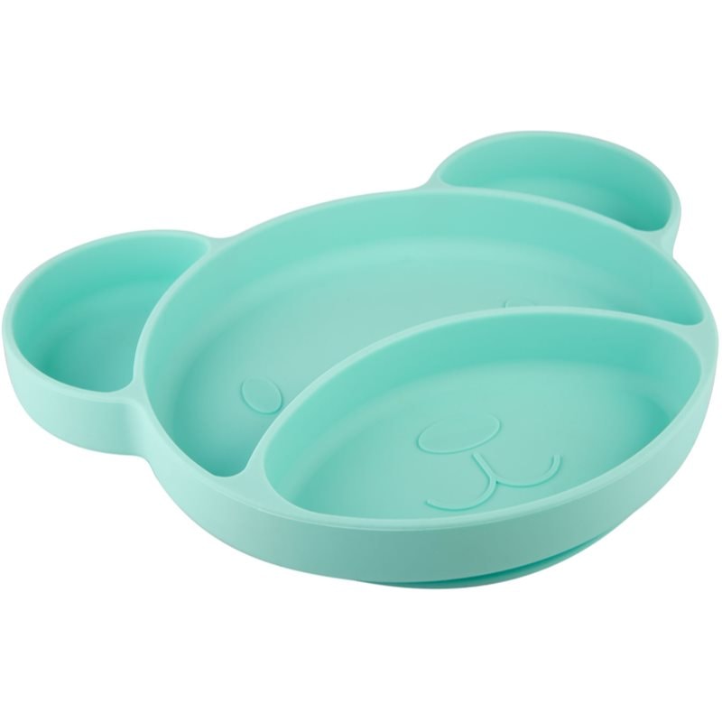 Canpol babies Suction plate Bear разделена чиния с вендуза Turquoise - За деца - Сравни цени от 1 магазин с безплатна доставка