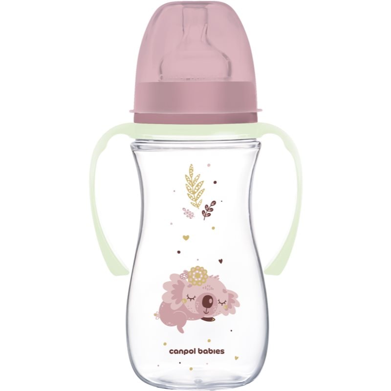 Canpol babies EasyStart Sleepy Koala бебешко шише 12 m+ Pink - За деца - Сравни цени от 1 магазин с безплатна доставка