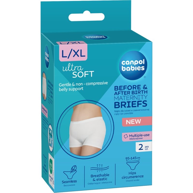 Canpol babies Maternity Briefs бельо за бременни и родилки 2 в 1 размер L/XL - Грижа за тяло - Сравни цени от 1 магазин с безплатна доставка