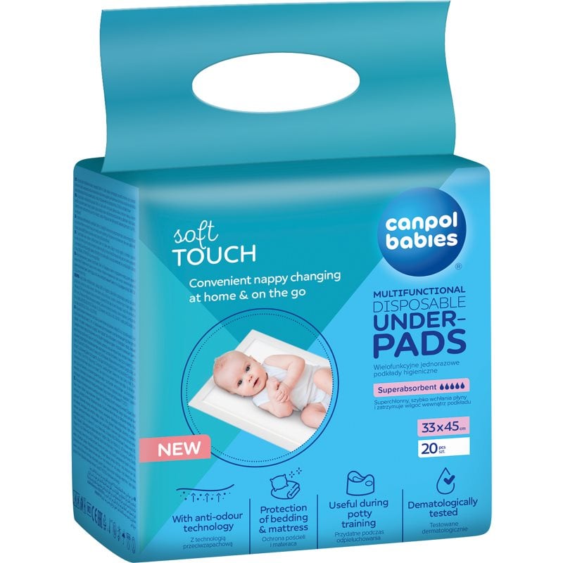Canpol babies Disposable Underpads еднократни подложки за смяна на пелените 33x45 cm