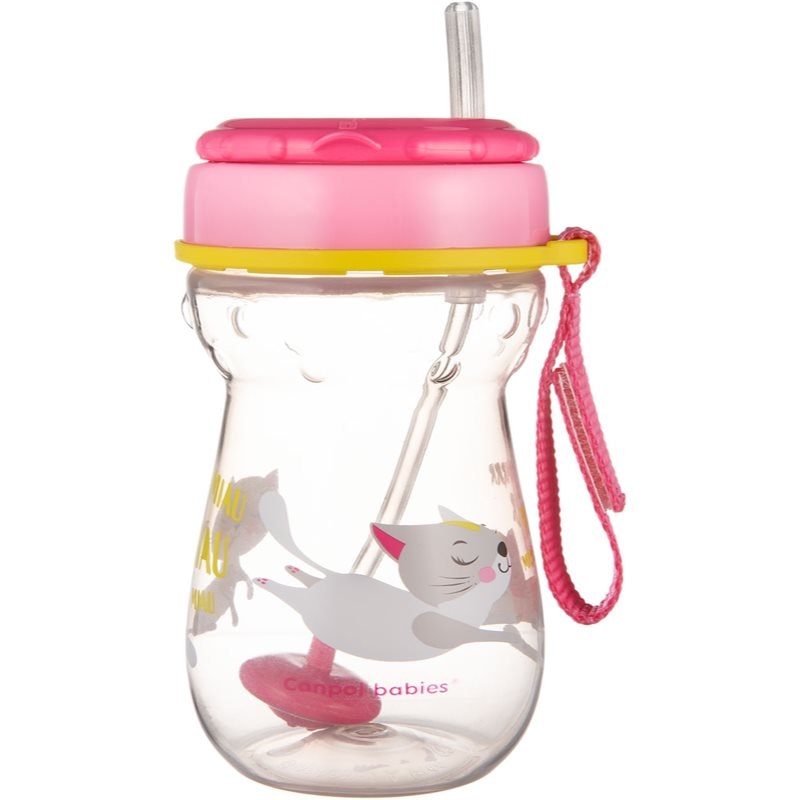 Canpol babies Sport Cup чаша със сламка 9m+ Pink - За деца - Сравни цени от 1 магазин с безплатна доставка