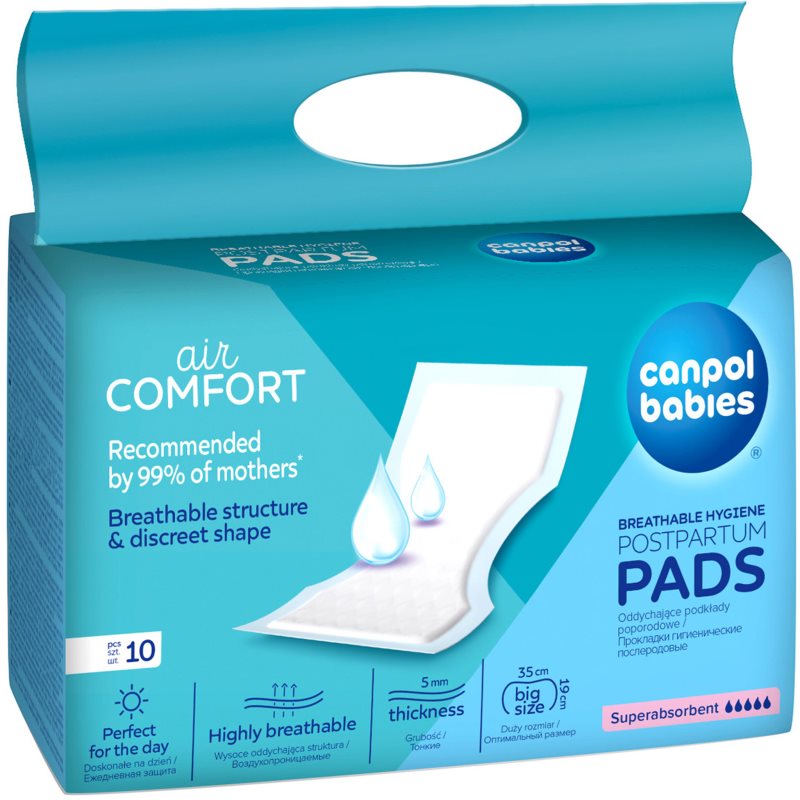 Canpol babies Postpartum Pads дамски превръзки за след раждане Super Absorbent - Грижа за тяло - Сравни цени от 1 магазин с безплатна доставка