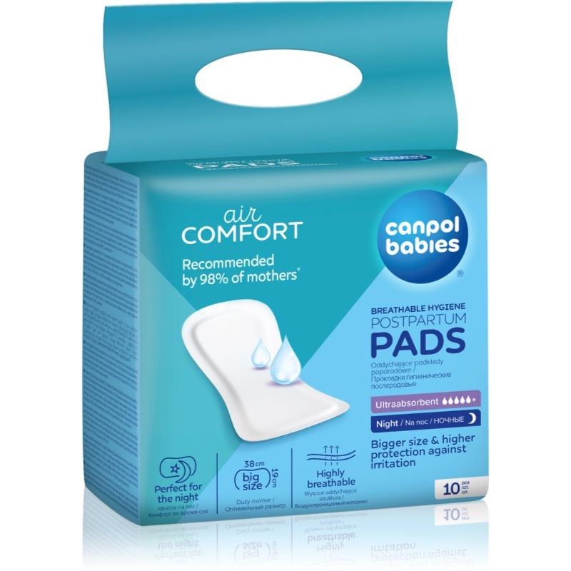 Canpol babies Postpartum Pads Night дамски превръзки за след раждане