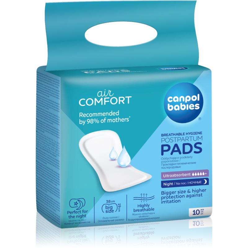 Canpol babies Postpartum Pads Night дамски превръзки за след раждане - Грижа за тяло - Сравни цени от 1 магазин с безплатна доставка