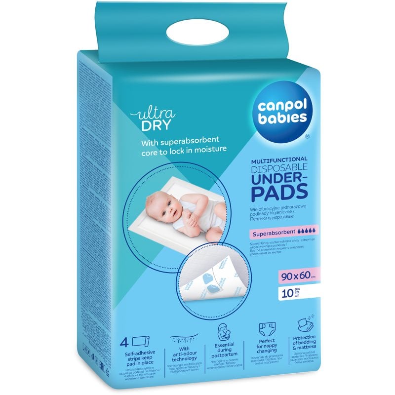 Canpol babies Disposable Underpads еднократни подложки за смяна на пелените Super Absorbent