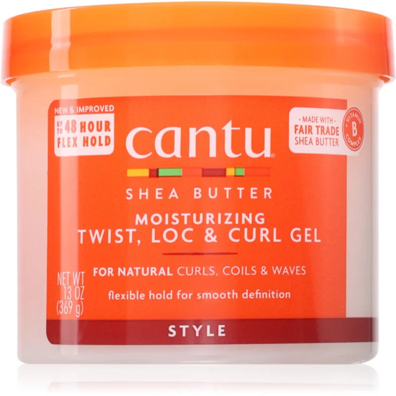 CANTU Shea Butter Moisturizing Twist, Loc & Curl Gel стилизиращ крем за фиксиране и оформяне
