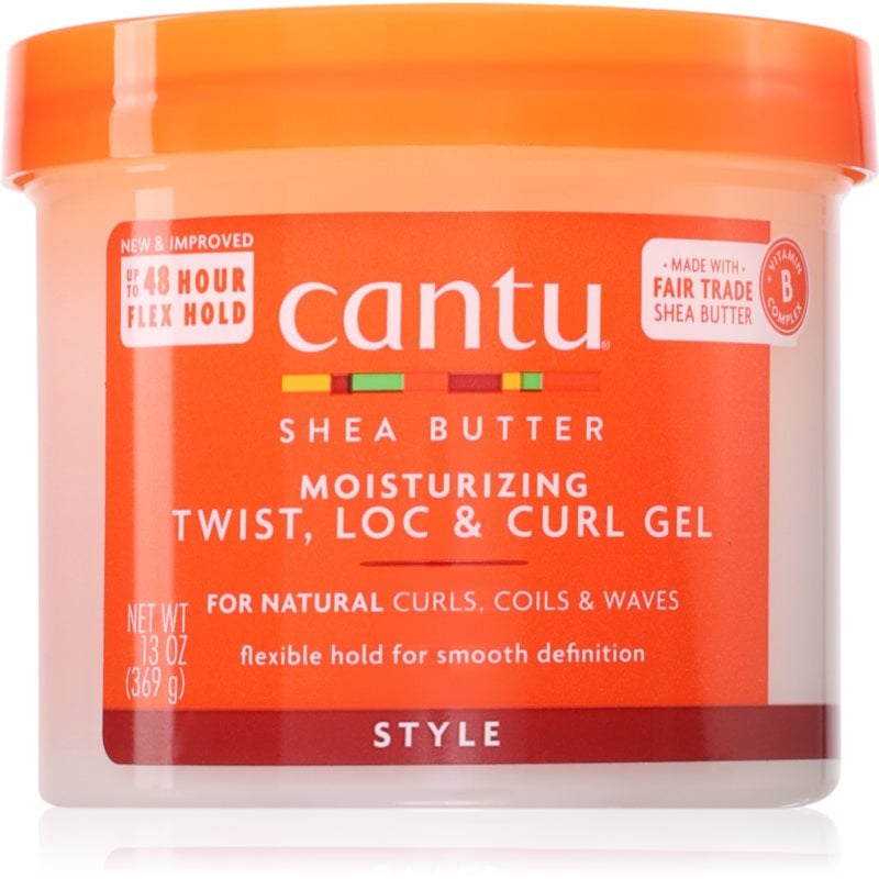 CANTU Shea Butter Moisturizing Twist, Loc & Curl Gel стилизиращ крем за фиксиране и оформяне