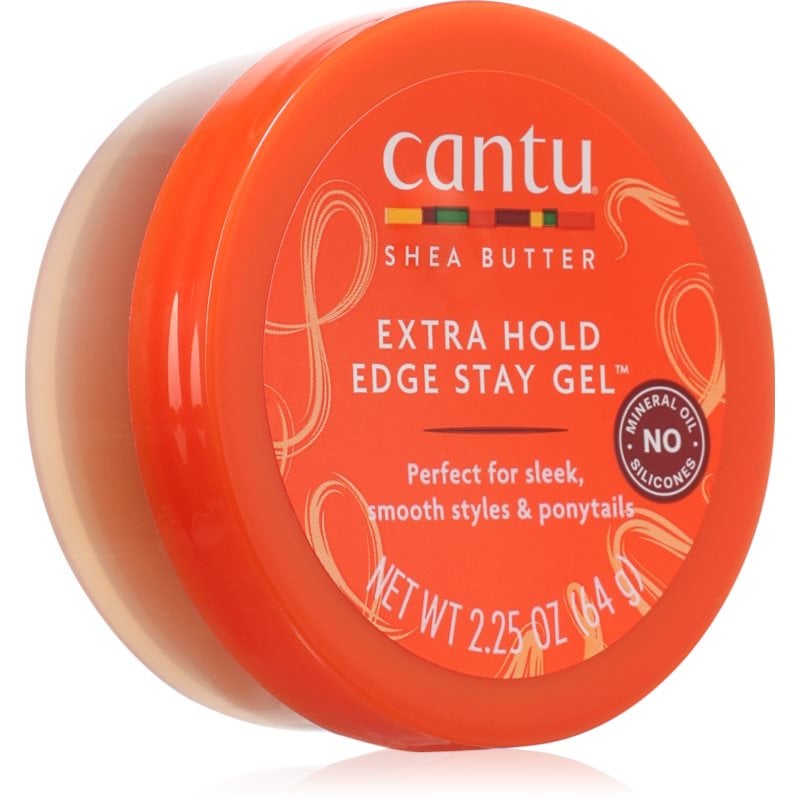 CANTU Shea Butter Extra Hold Edge фиксиращ гел за чуплива и къдрава коса с масло от шеа