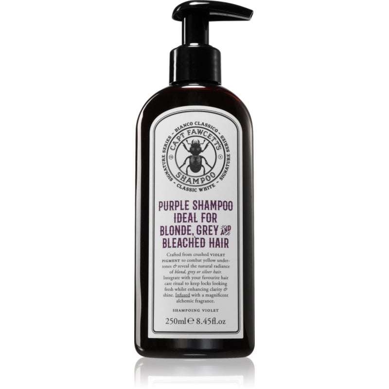 Captain Fawcett Shampoo Purple лилав тониращ шампоан за сива коса