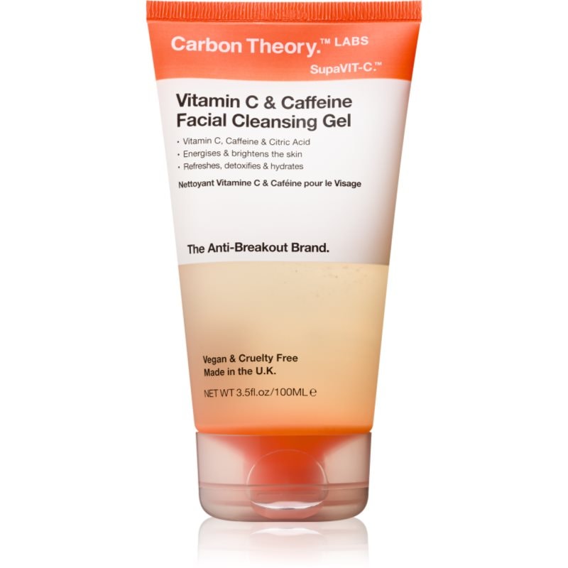 Carbon Theory Vitamin C & Caffeine почистващ гел с енергизиращ ефект с кофеин - Грижа за лице - Сравни цени от 1 магазин с безплатна доставка