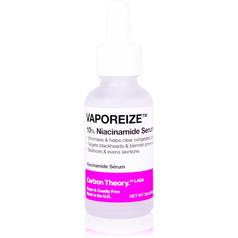 Carbon Theory Carbon Theory Vaporeize 10% Niacinamide Serum серум за лице с ниацинамид и цинк - Унисекс парфюм 30мл - Сравни цени от 1 магазин с безплатна доставка