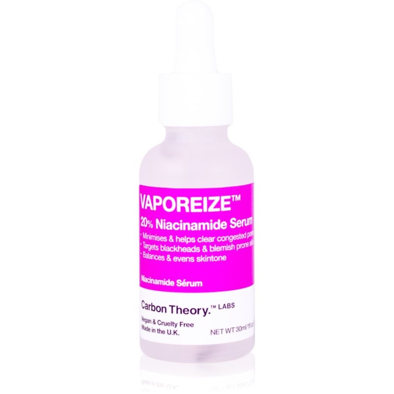 Carbon Theory Vaporeize 20% Niacinamide Serum серум за лице с ниацинамид и цинк - Грижа за лице - Сравни цени от 1 магазин с безплатна доставка