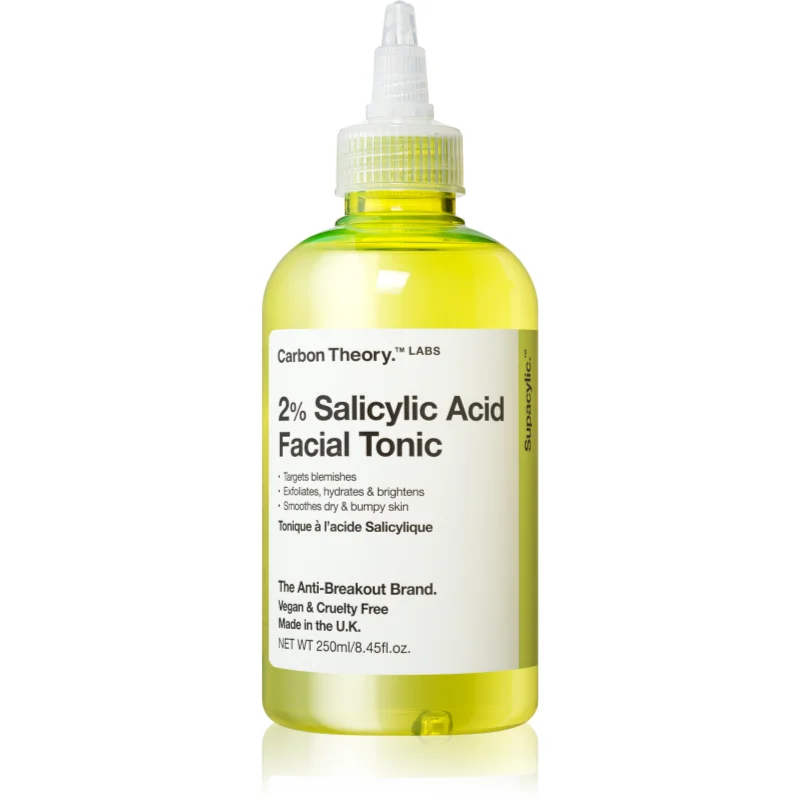 Carbon Theory Salicylic Acid Facial Tonic тоник за лице за проблемна кожа, акне - Грижа за лице - Сравни цени от 1 магазин с безплатна доставка