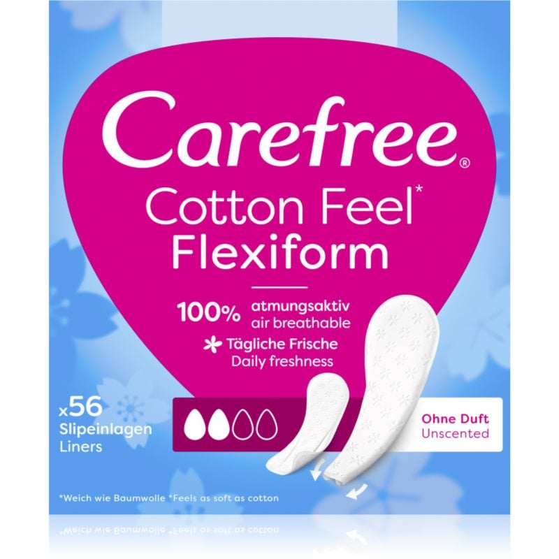 Carefree Cotton Flexiform дамски превръзки без парфюм