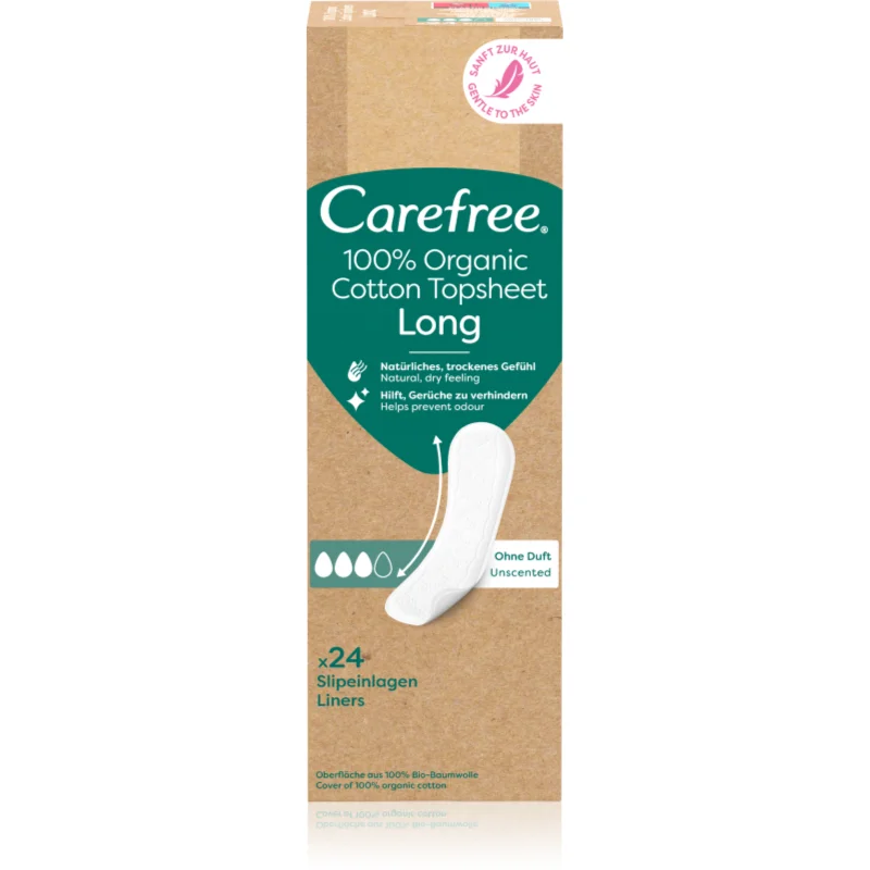 Carefree Organic Cotton Long дамски превръзки - Грижа за тяло - Сравни цени от 1 магазин с безплатна доставка