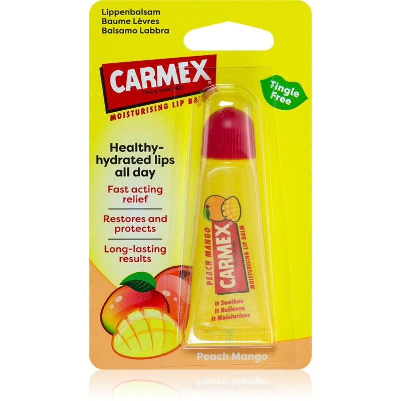 Carmex Peach Mango балсам за устни в тубичка