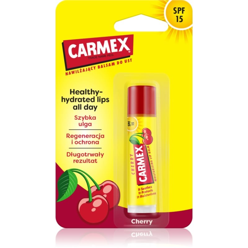 Carmex Cherry балсам за устни в стик - Грижа за лице - Сравни цени от 1 магазин с безплатна доставка