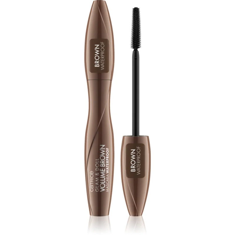 Catrice Glam & Doll Volume Brown водоустойчива спирала за удължаване, извиване на миглите и придаване на обем - Грим - Сравни цени от 1 магазин с безплатна доставка
