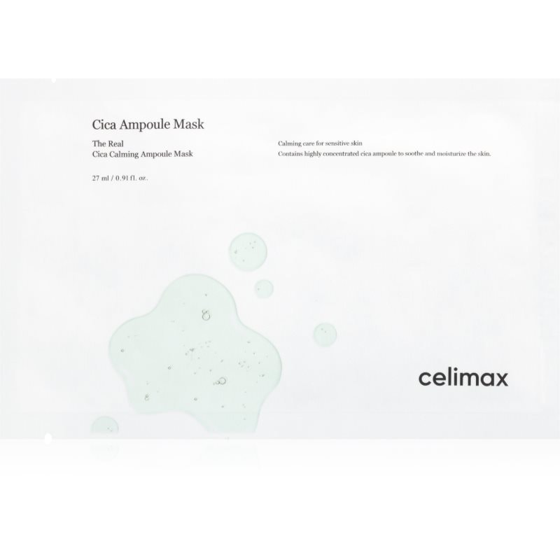 celimax celimax The Real Cica интензивна хидрогелна маска за успокояване на кожата - Унисекс парфюм 25мл - Сравни цени от 1 магазин с безплатна доставка