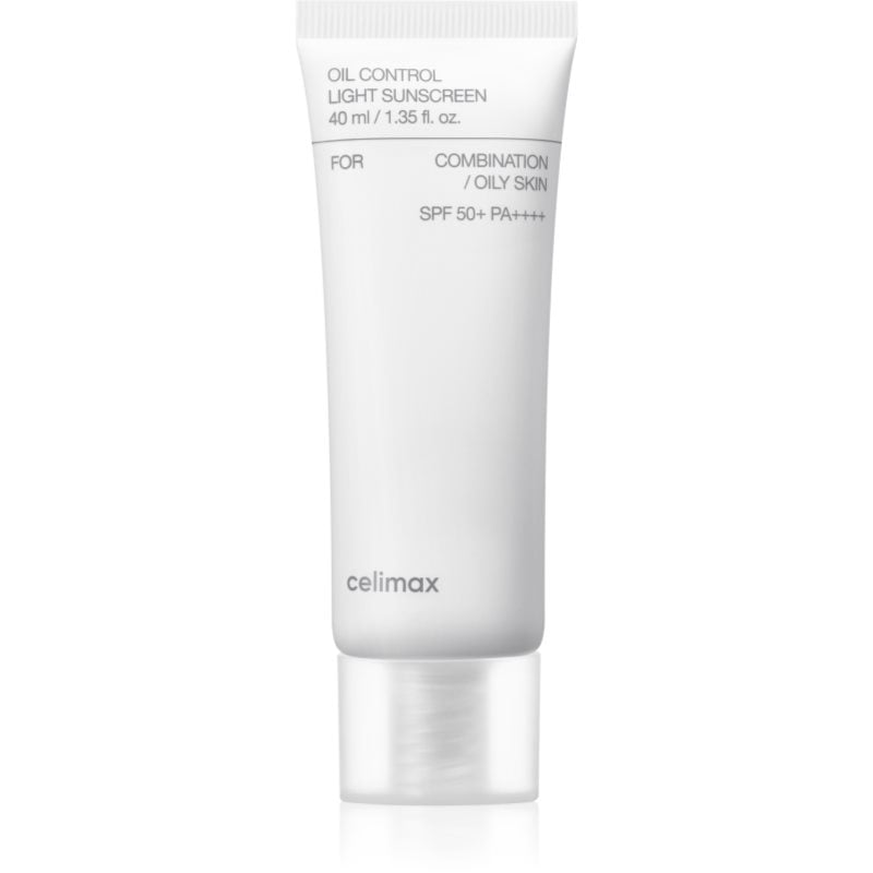 celimax Oil Control Light Sunscreen слънцезащитен крем SPF 50+ за смесена и мазна кожа
