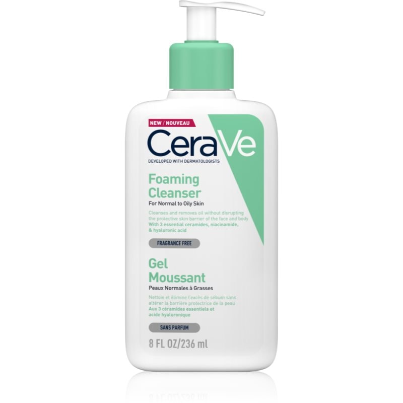 CeraVe Cleansers Foaming Cleanser пенлив почистващ гел за нормална към мазна кожа - Грижа за лице - Сравни цени от 1 магазин с безплатна доставка