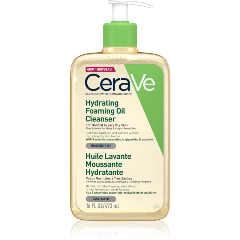 CeraVe Cleansers Hydrating Foaming Oil Cleanser почистващо олио с хидратиращ ефект - Грижа за лице - Сравни цени от 1 магазин с безплатна доставка