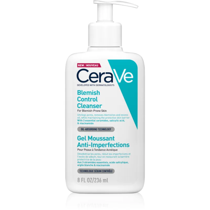 CeraVe Cleansers Blemish Control Cleanser почистващ гел против несъвършенствата на акнозна кожа - Грижа за лице - Сравни цени от 1 магазин с безплатна доставка