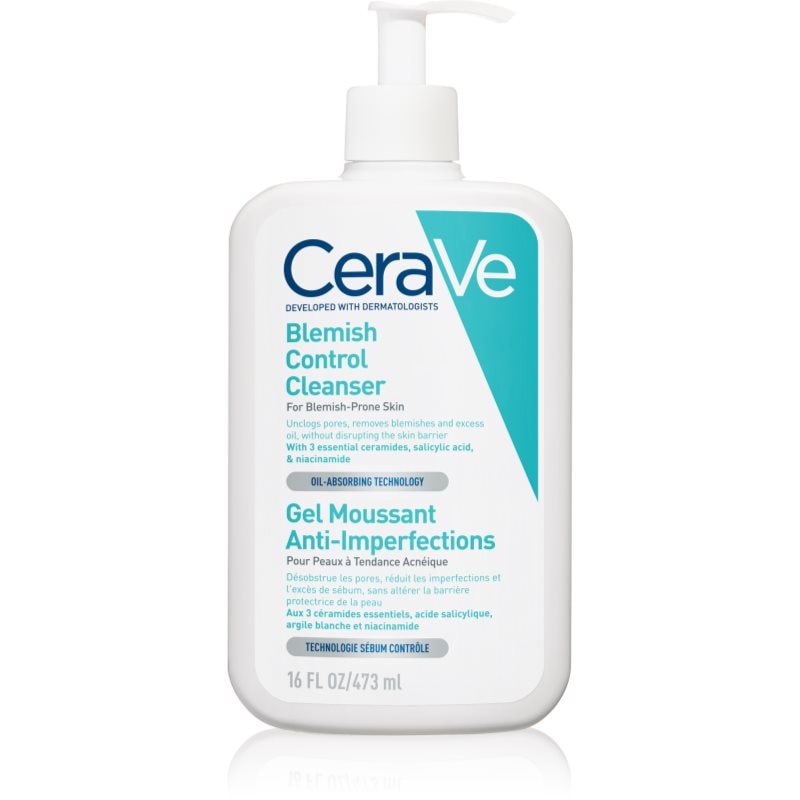 CeraVe Blemish Control почистващ гел против несъвършенствата на акнозна кожа - Грижа за лице - Сравни цени от 1 магазин с безплатна доставка