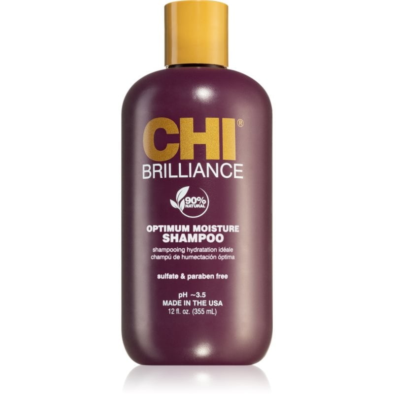 CHI Brilliance Optimum Moisture Shampoo хидратиращ шампоан за блясък и мекота на косата