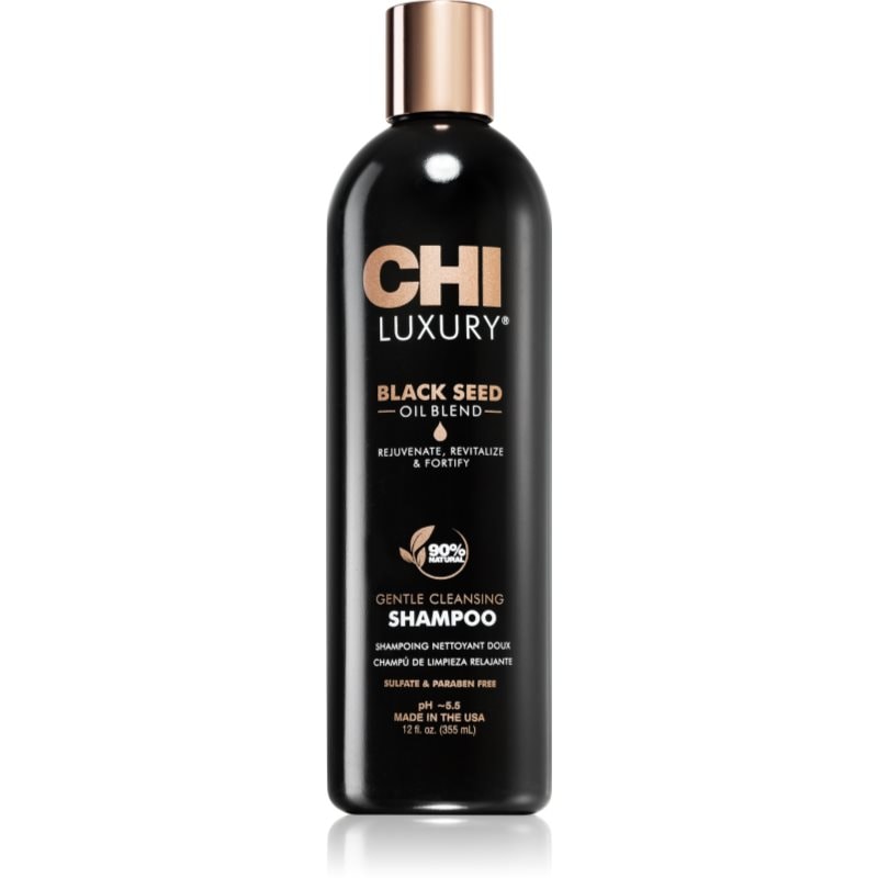 CHI CHI Luxury Black Seed Oil Gentle Cleansing Shampoo нежен почистващ шампоан - Унисекс парфюм 355мл - Сравни цени от 1 магазин с безплатна доставка
