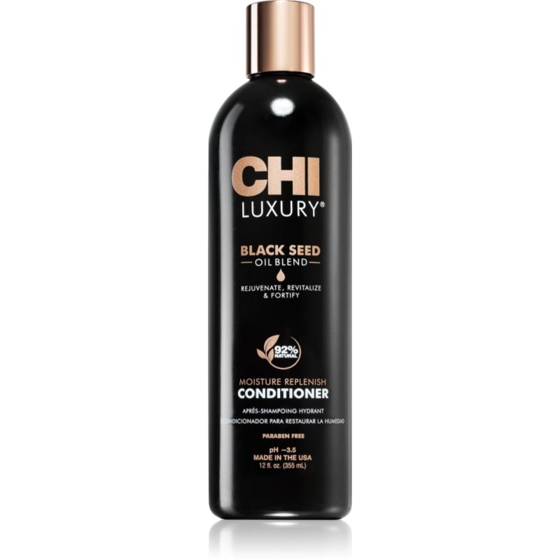 CHI Luxury Black Seed Oil Moisture Replenish Conditioner хидратиращ балсам за по-лесно разресване на косата - Грижа за коса - Сравни цени от 1 магазин с безплатна доставка