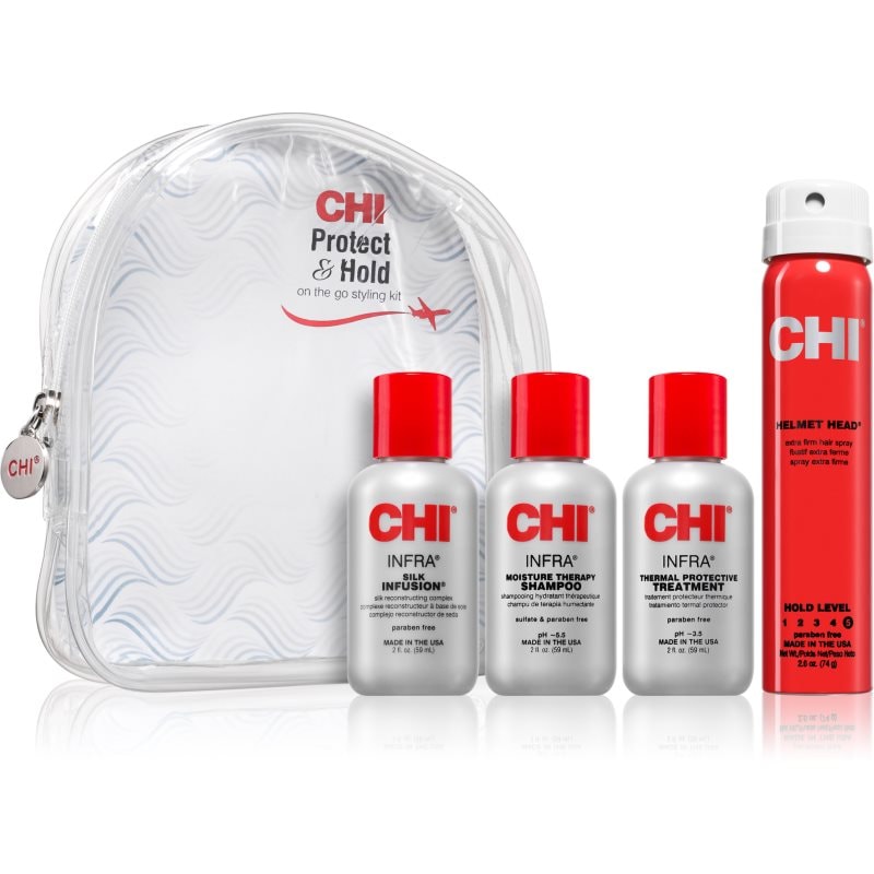 CHI Protect & Hold комплект за пътуване За коса - Комплект - Сравни цени от 1 магазин с безплатна доставка