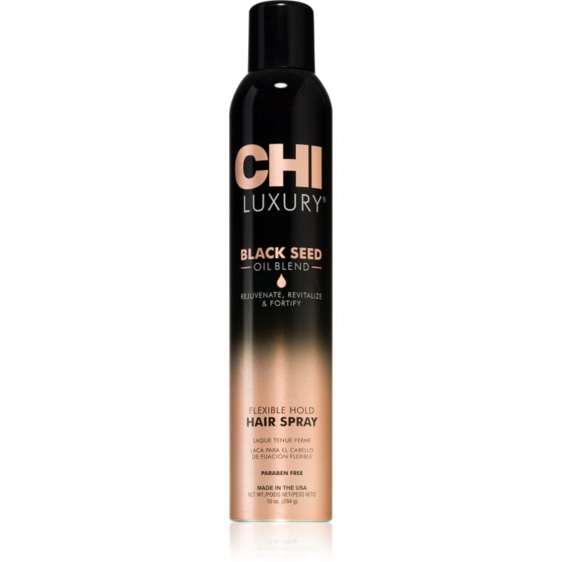 CHI Luxury Black Seed Oil Flexible Hold Hairspray лак за коса за гъвкава фиксация