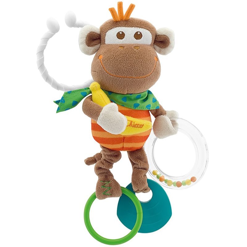 Chicco Baby Senses Monkey гризалка с дрънкалка - За деца - Сравни цени от 1 магазин с безплатна доставка