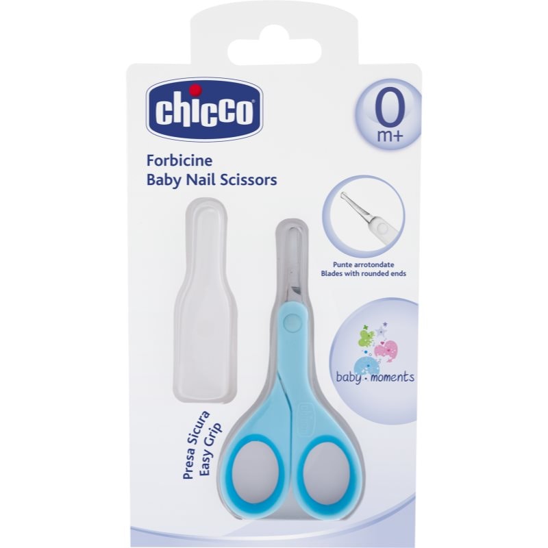 Chicco Baby Moments детска ножица със закръглен връх 0m+ Blue - За деца - Сравни цени от 1 магазин с безплатна доставка